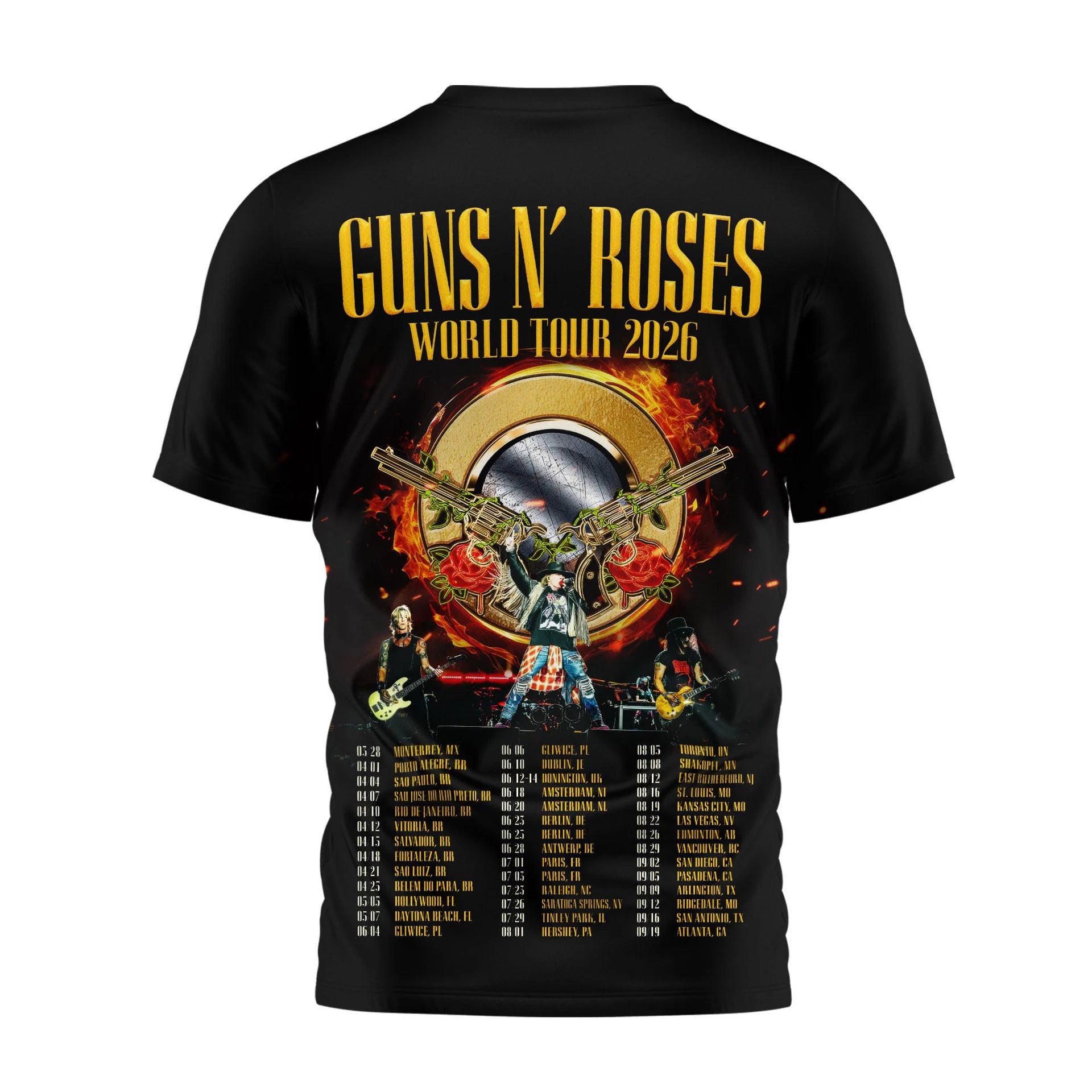 Premium G.N.R 2026 World Tour Shirt HCH-003