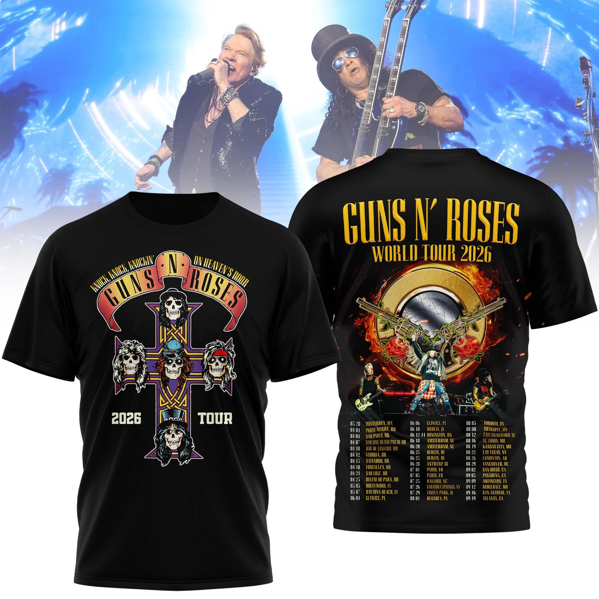Premium G.N.R 2026 World Tour Shirt HCH-003