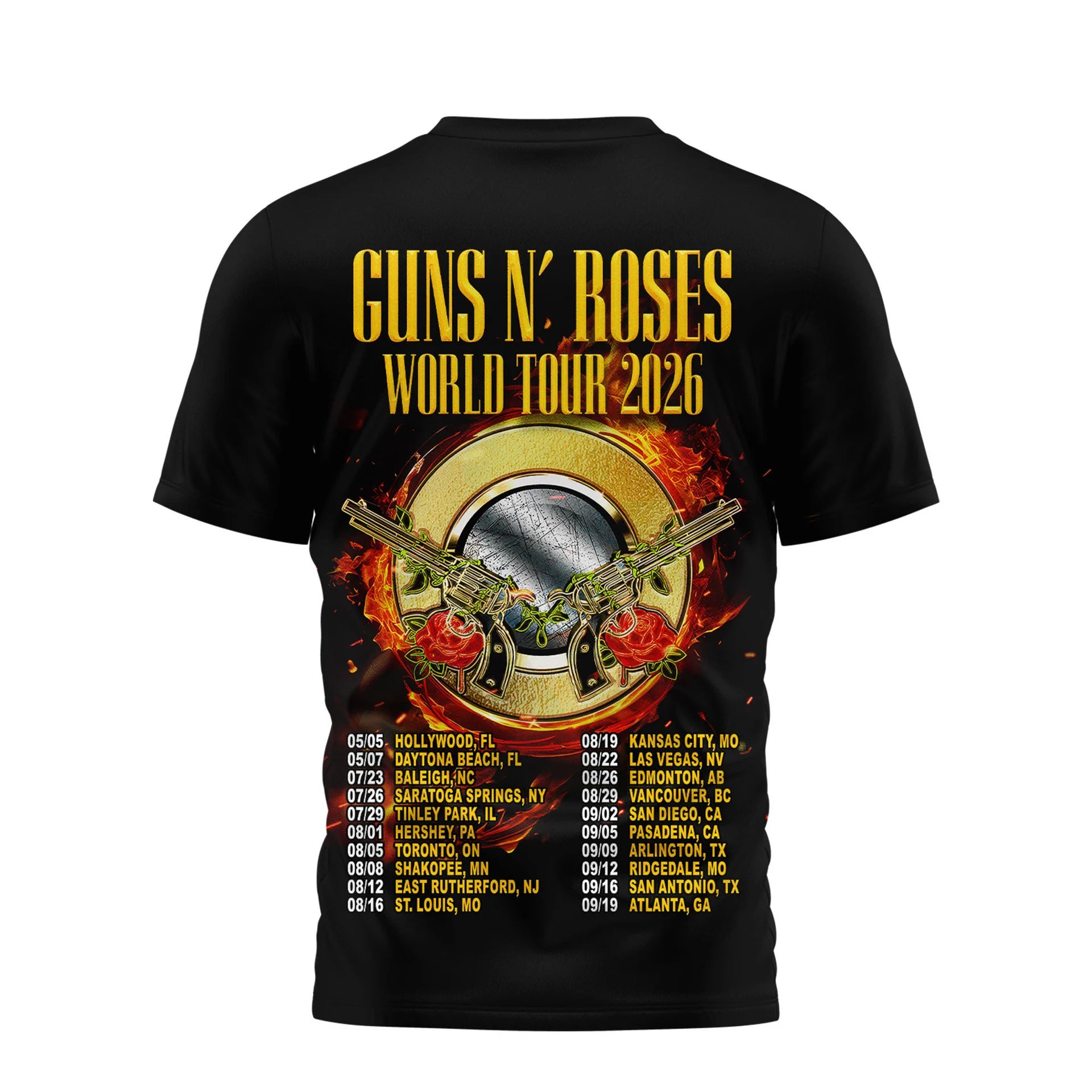 Premium G.N.R Tour 3D Shirt HCH-004