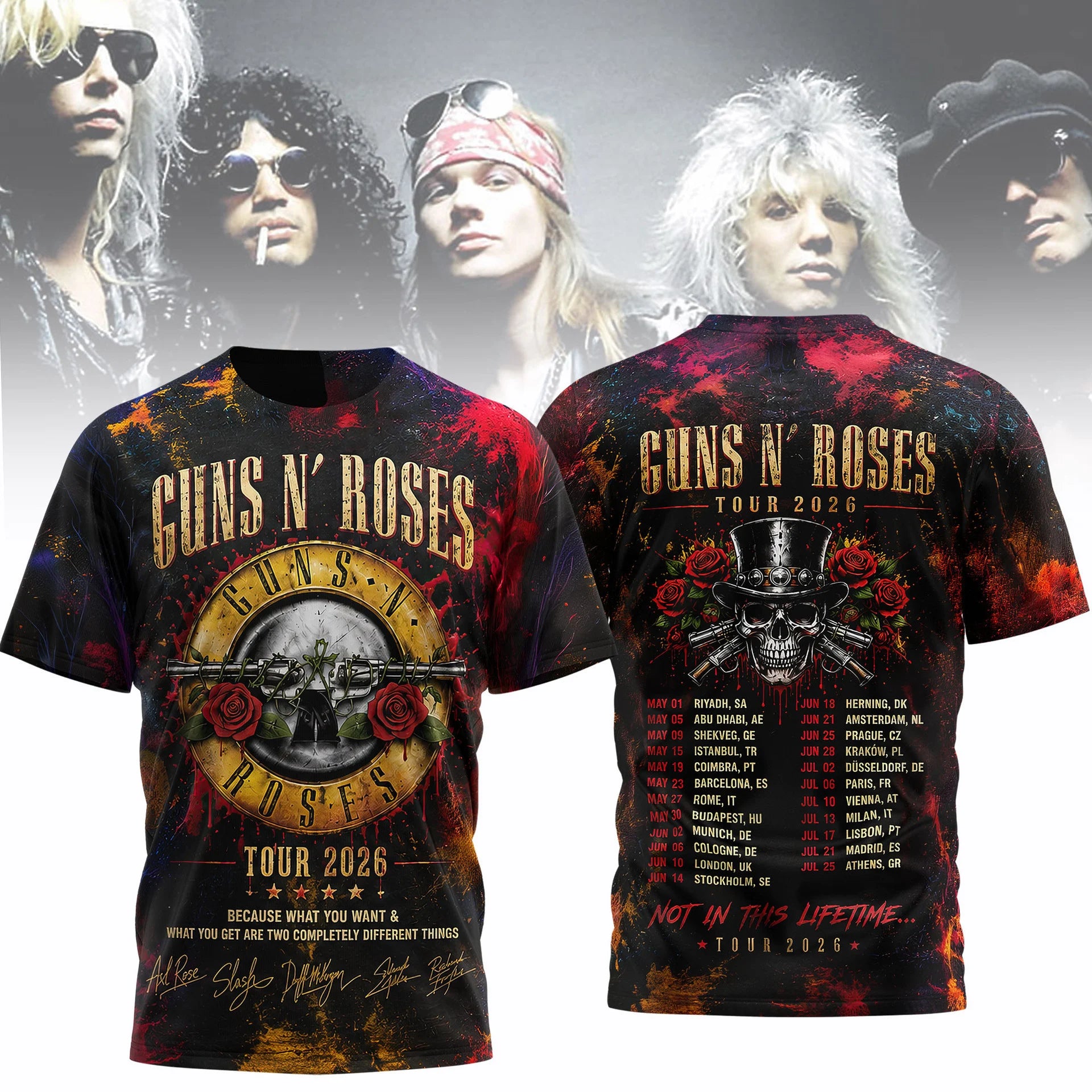 Premium G.N.R 3D Shirt HCH-008