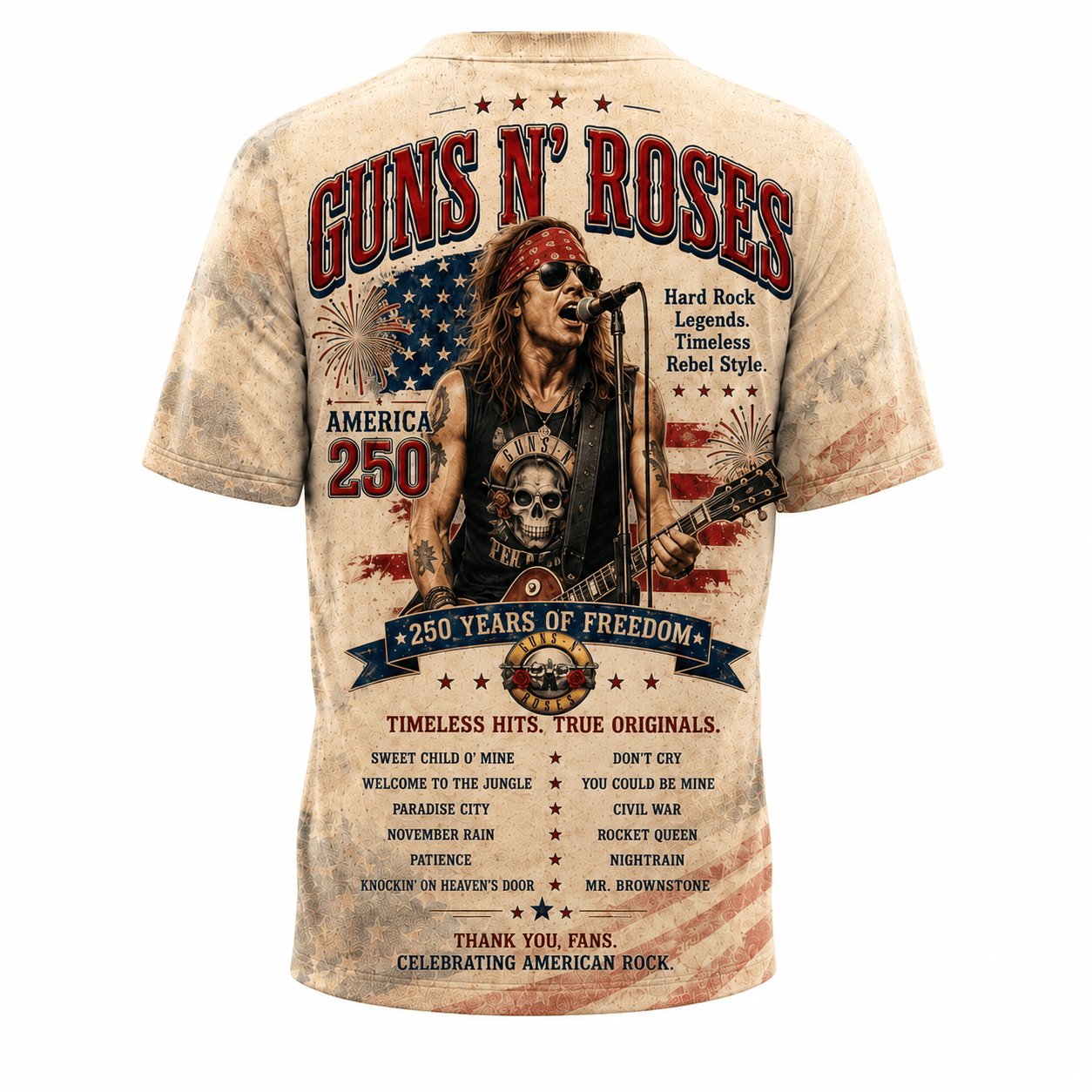 Premium G.N.R 3D Shirt TD HCH-010