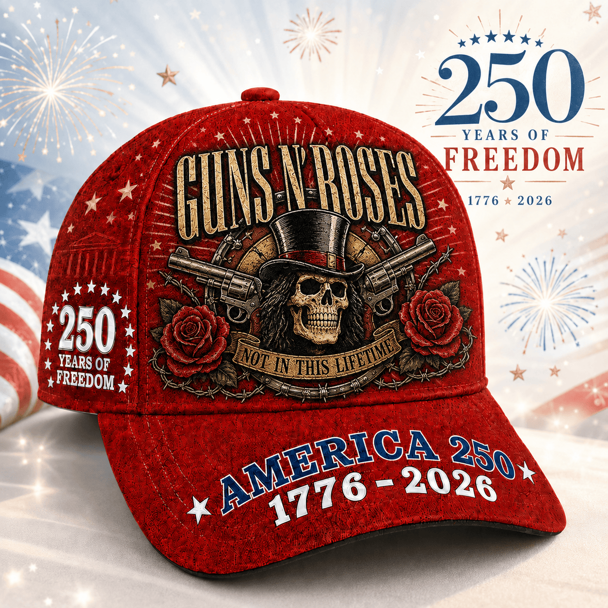 Premium GNR 250 Years Of Freedom Classic Cap HCH-040