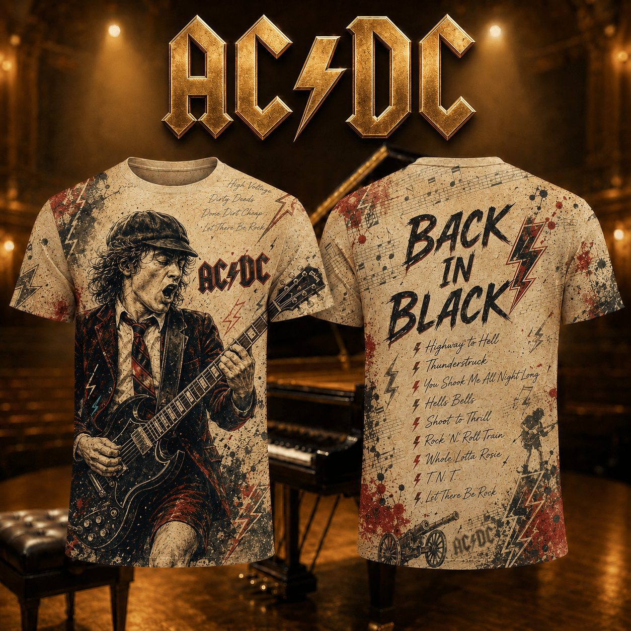 Premium Vintage Grunge Graphic 3d Shirt Acd1