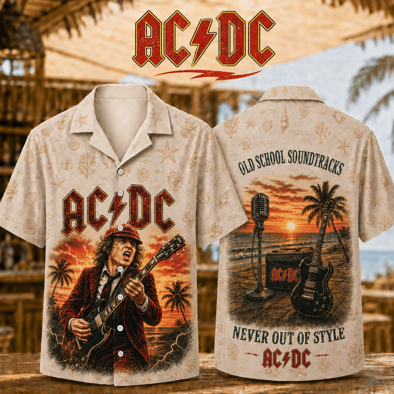 Premium Classic Rock Legend Hawaiian Shirt Old School Soundtracks Never Out Of Style Acd1