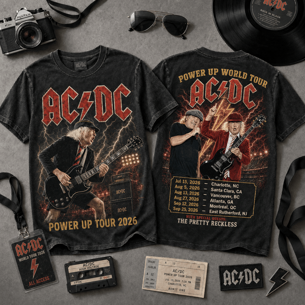 Premium PUT2026 Vintage Washed Graphic T-Shirt Acd1
