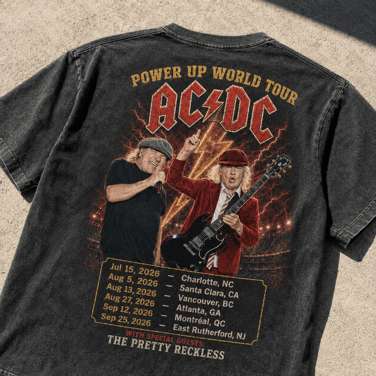 Premium PUT2026 Vintage Washed Graphic T-Shirt Acd1