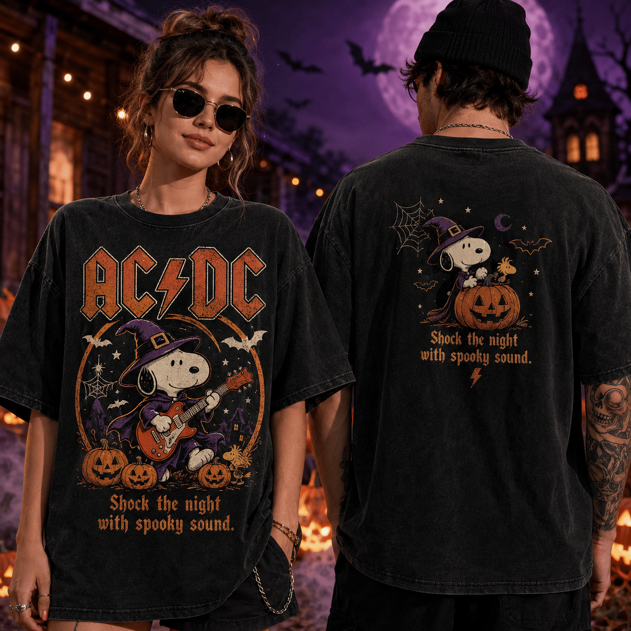 Premium Halloween Spirit Washed and Used T-shirt Acd1