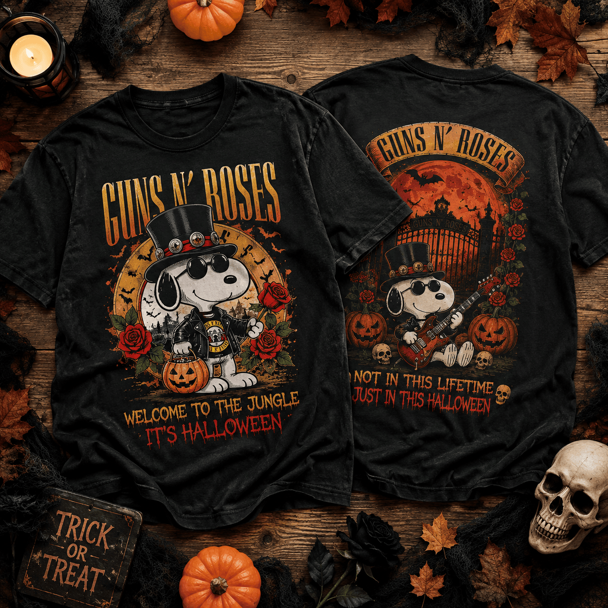 G.N.R Welcome to the Jungle Halloween 3D Shirt NTH1 HCH-030