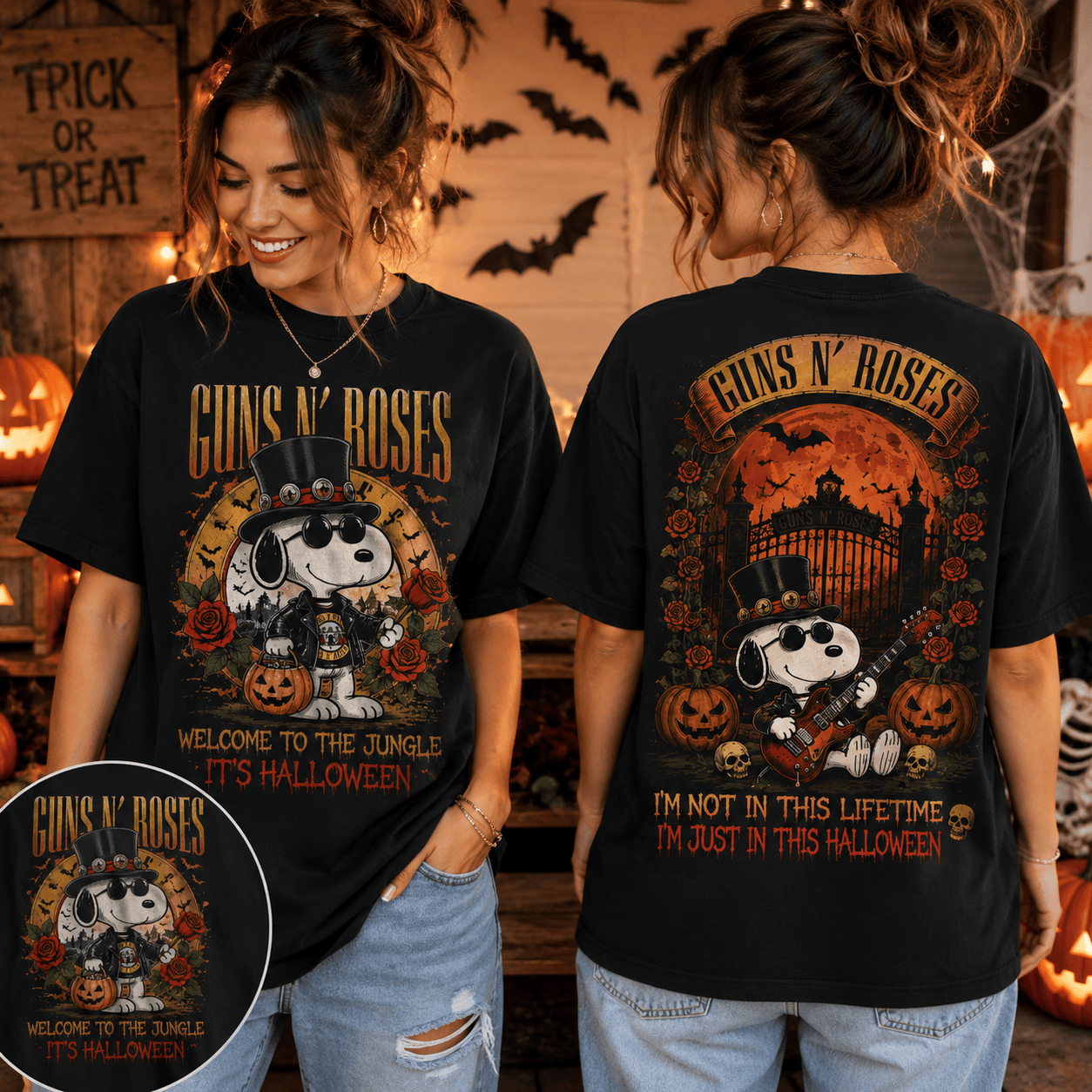 G.N.R Welcome to the Jungle Halloween 3D Shirt NTH1 HCH-030
