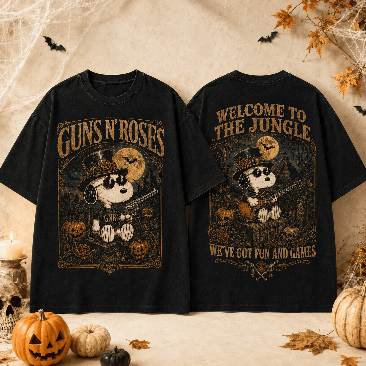 G.N.R Halloween Shirt – Welcome to the Jungle 3D Shirt HCH-028