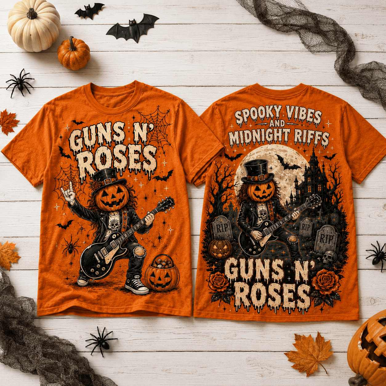 G.N.R Halloween Shirt – Spooky Vibes and Midnight Riffs 3D Shirt DHC HCH-029