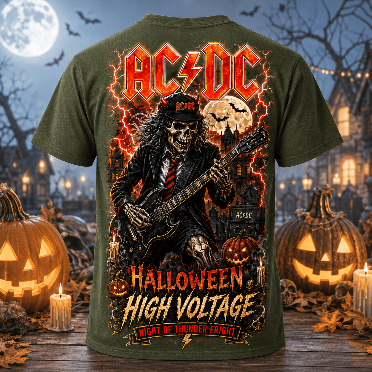 Premium  Halloween High Voltage 3D Shirt ACD1