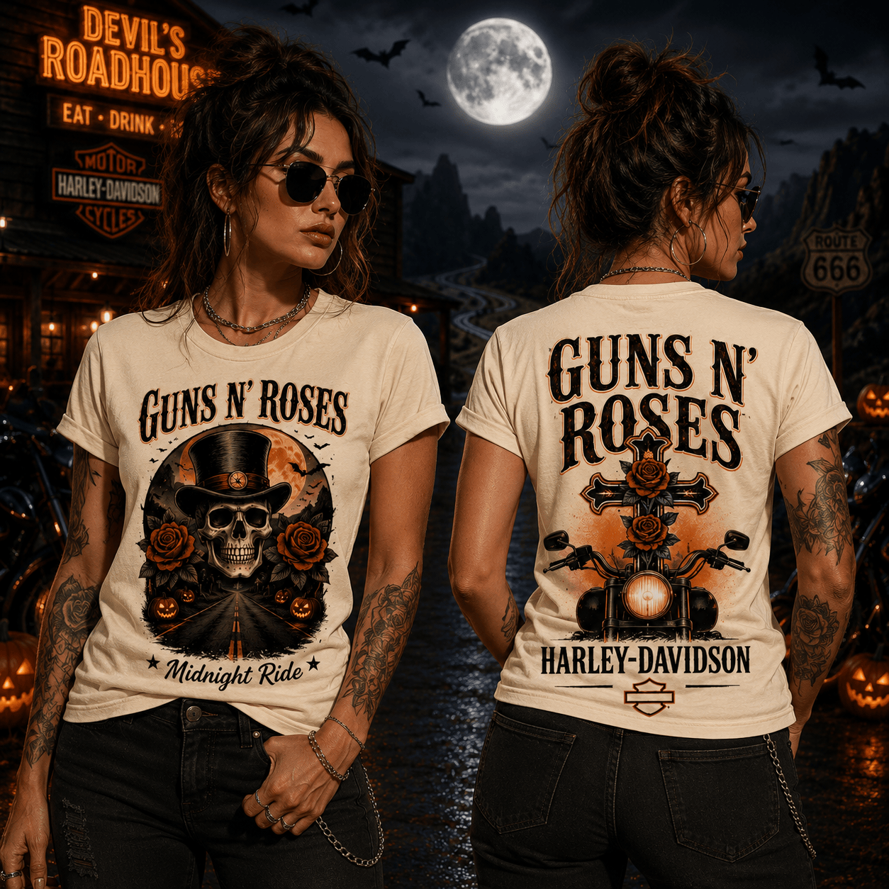 G.R.N Midnight Ride Halloween 3D Shirt HCH-035