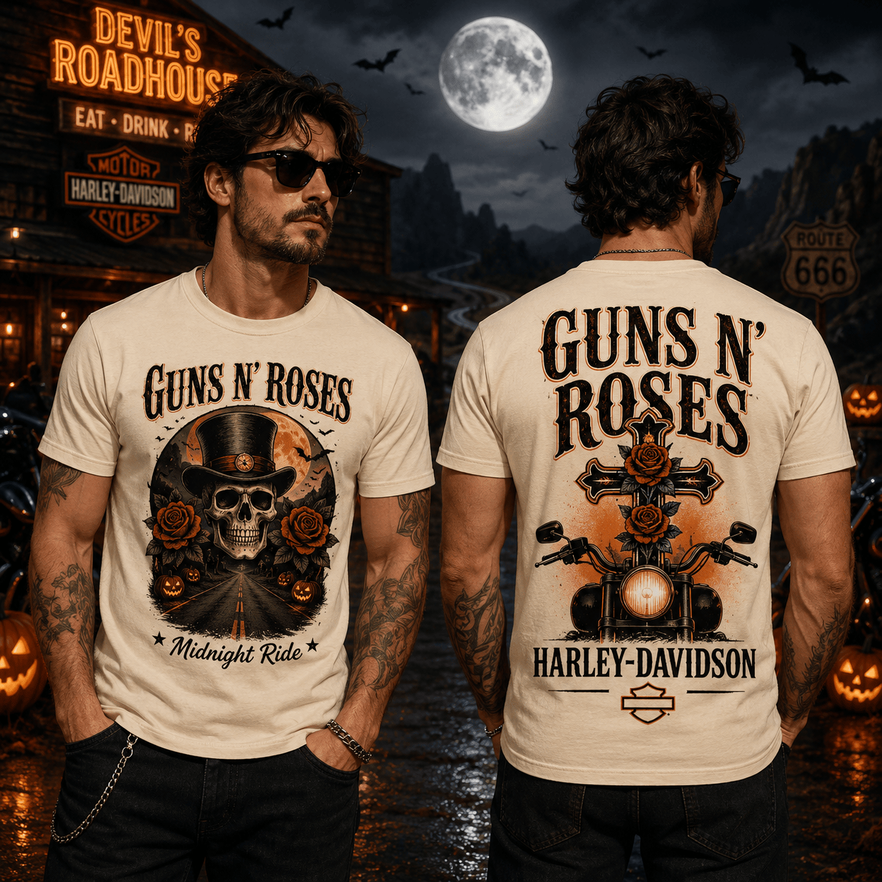G.R.N Midnight Ride Halloween 3D Shirt HCH-035