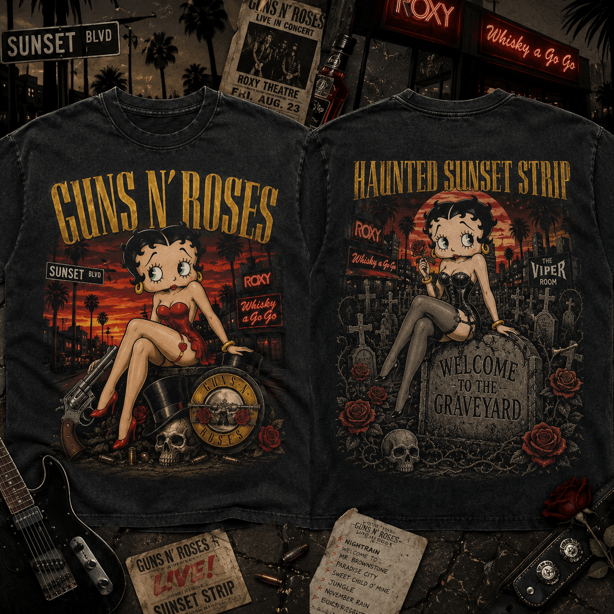 Premium GNR x Betty B H S 3D Shirt