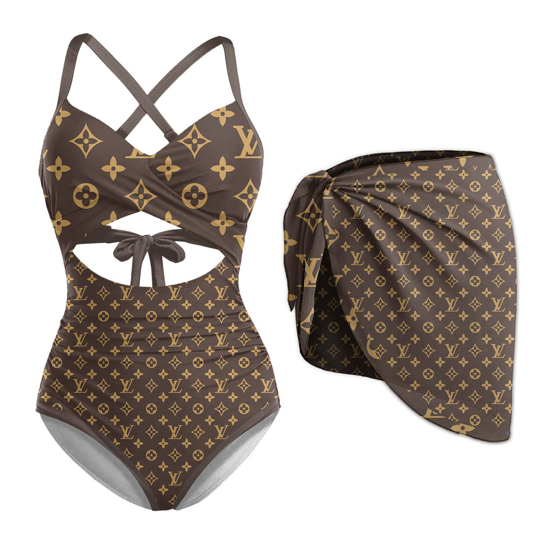 L.v | Premium 1pcs Swimsuit & Beach Sarong Mn-sb-001