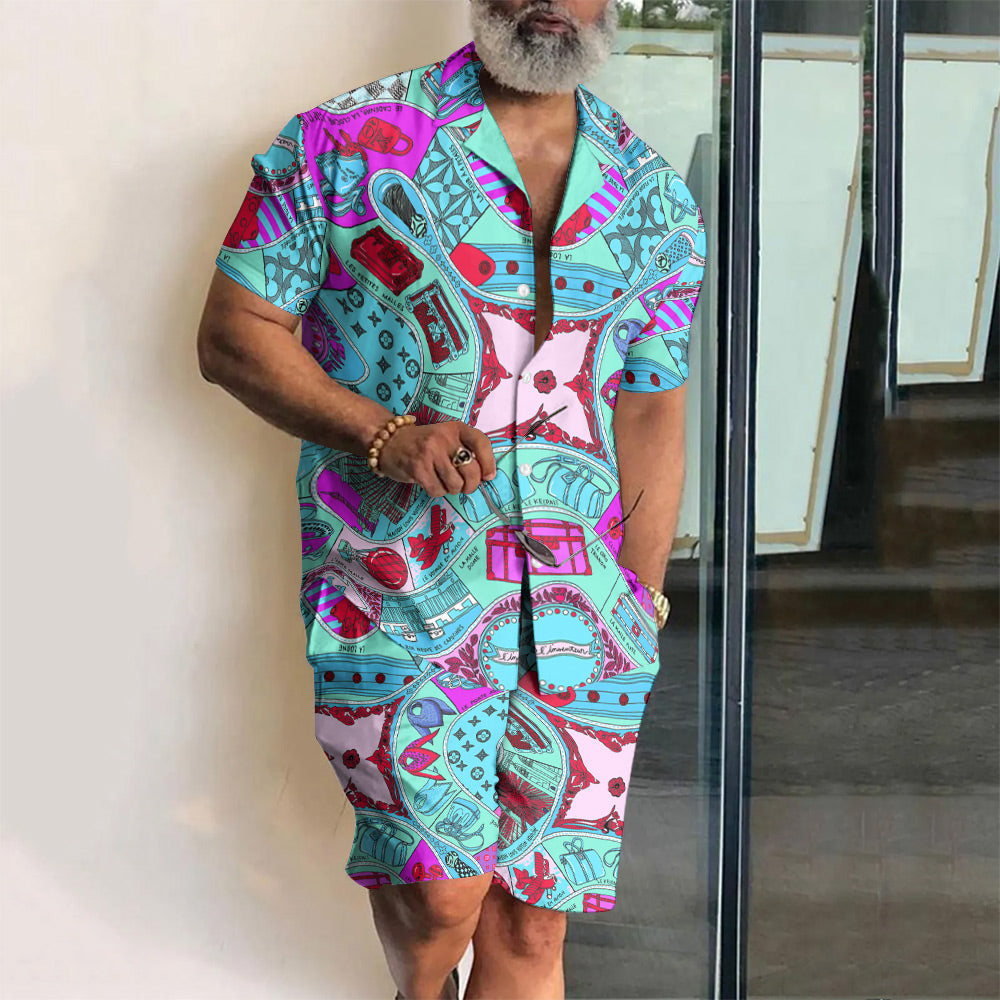 [new] Luxury Hawaii Shirt & Short Summer Hch018