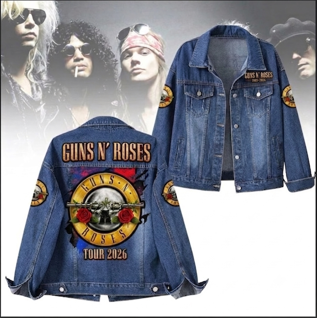 Premium G.N.R Tour 2026 North America Denim Jacket