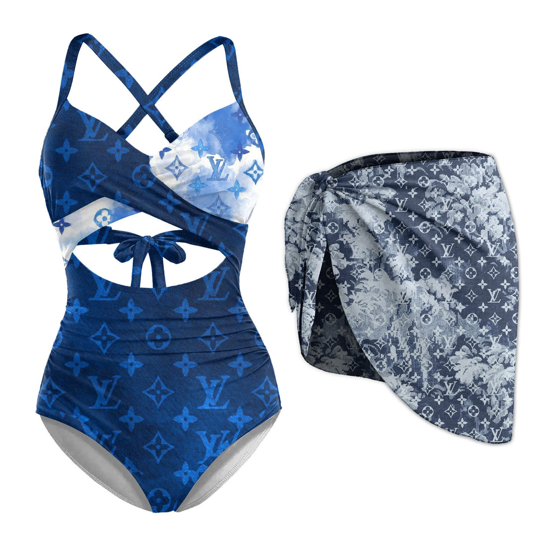 L.v | Premium 1pcs Swimsuit & Beach Sarong Mn-sb-002
