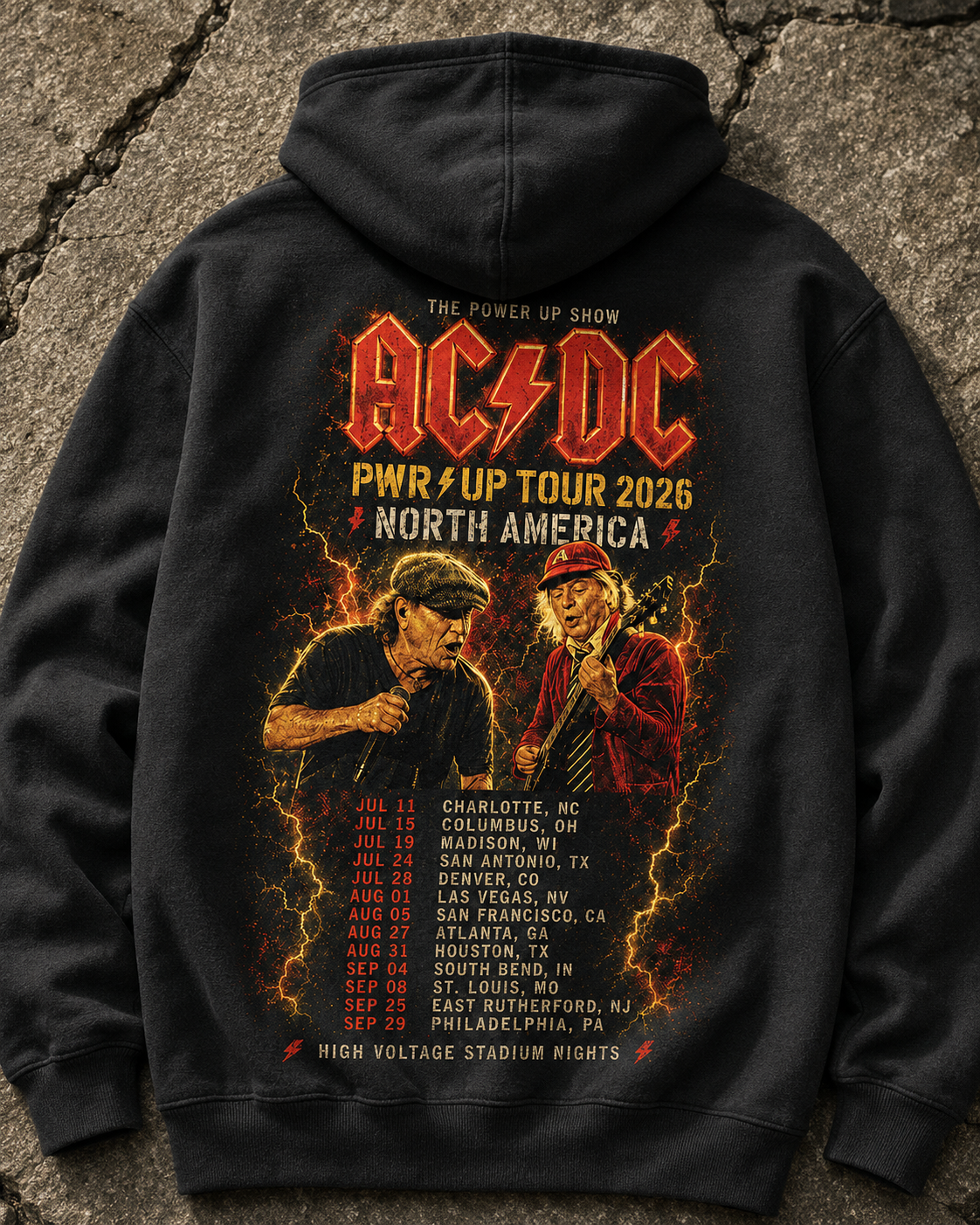 Premium  3D Hoodie PUTour 2026 North America Front & Back Print ACD1