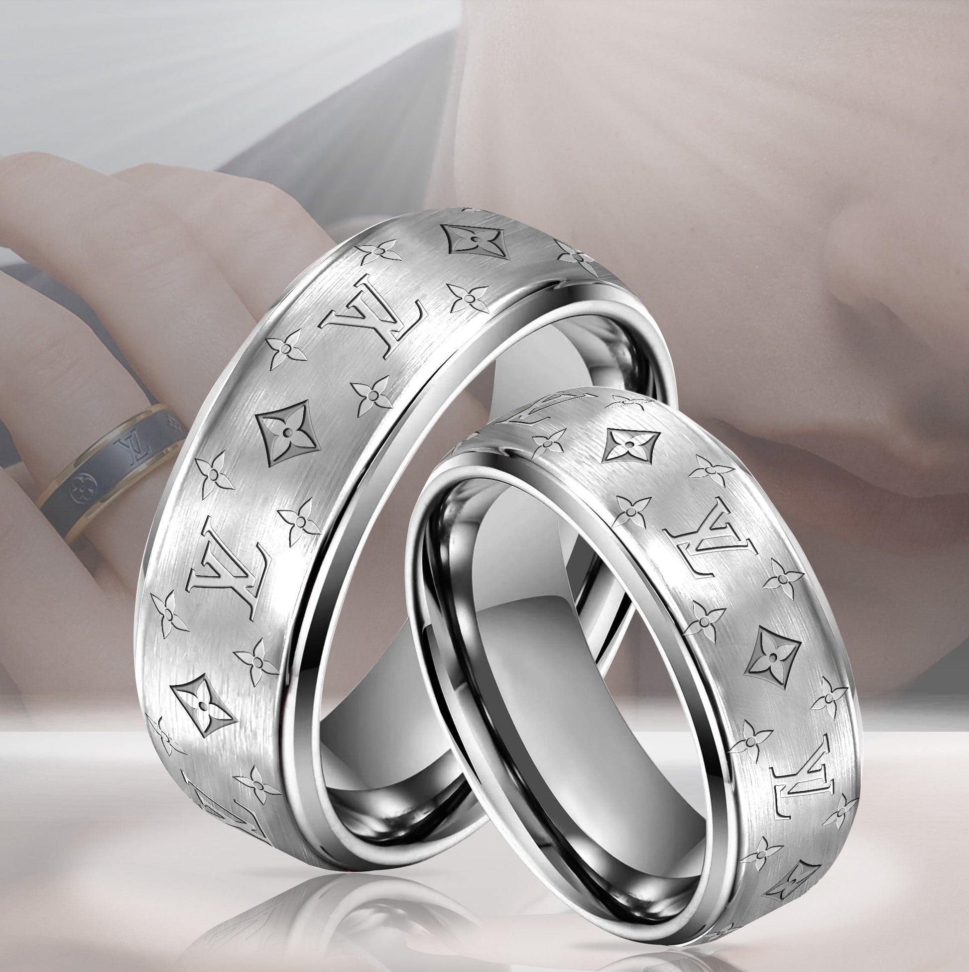 L.v | Signature Band Ring Mn-ring-009