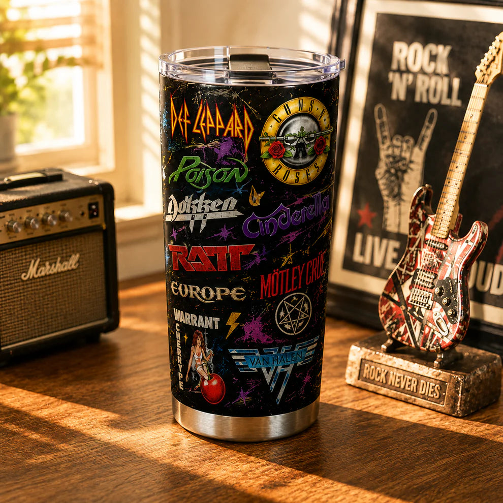 Hair Metal Legends 20oz Stainless Steel Tumbler Acd1