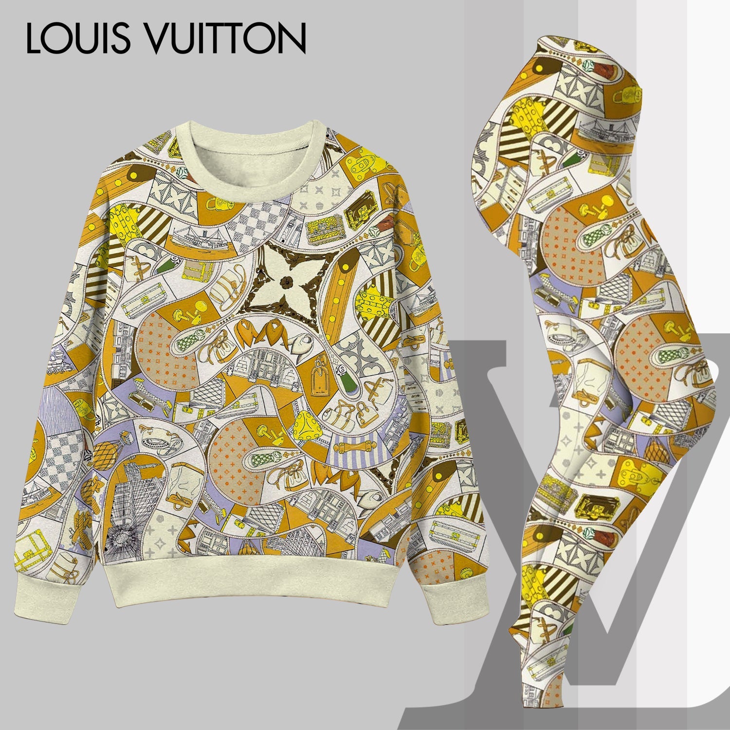 L.v | Premium Sweatshirt And Leggings Set Mn-sls-026