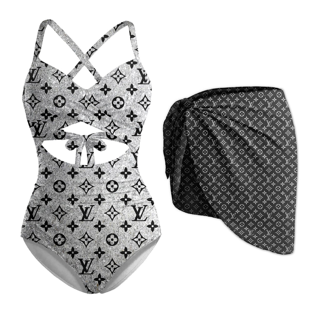 L.v | Premium 1pcs Swimsuit & Beach Sarong Mn-sb-005