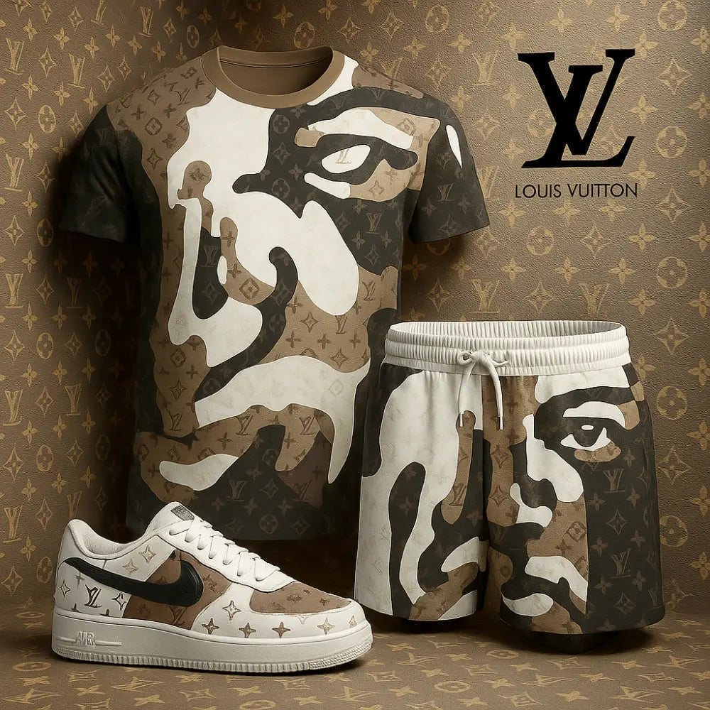 L.v | Premium Tracksuit And Sneaker Combo For Men - Mn290426019
