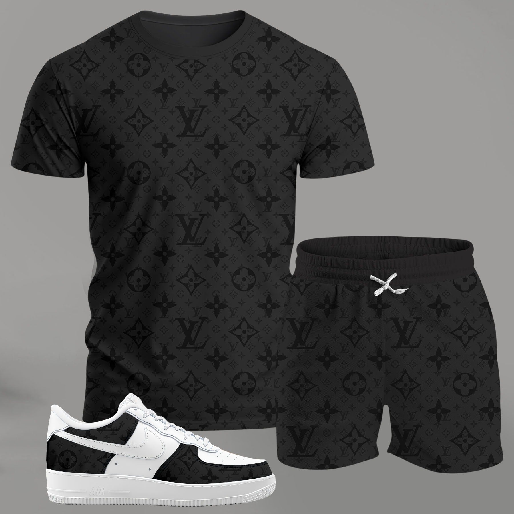 L.v | Premium Tracksuit And Sneaker Combo For Men - Mn290426001