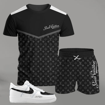 L.v | Premium Tracksuit And Sneaker Combo For Men - Mn290426007