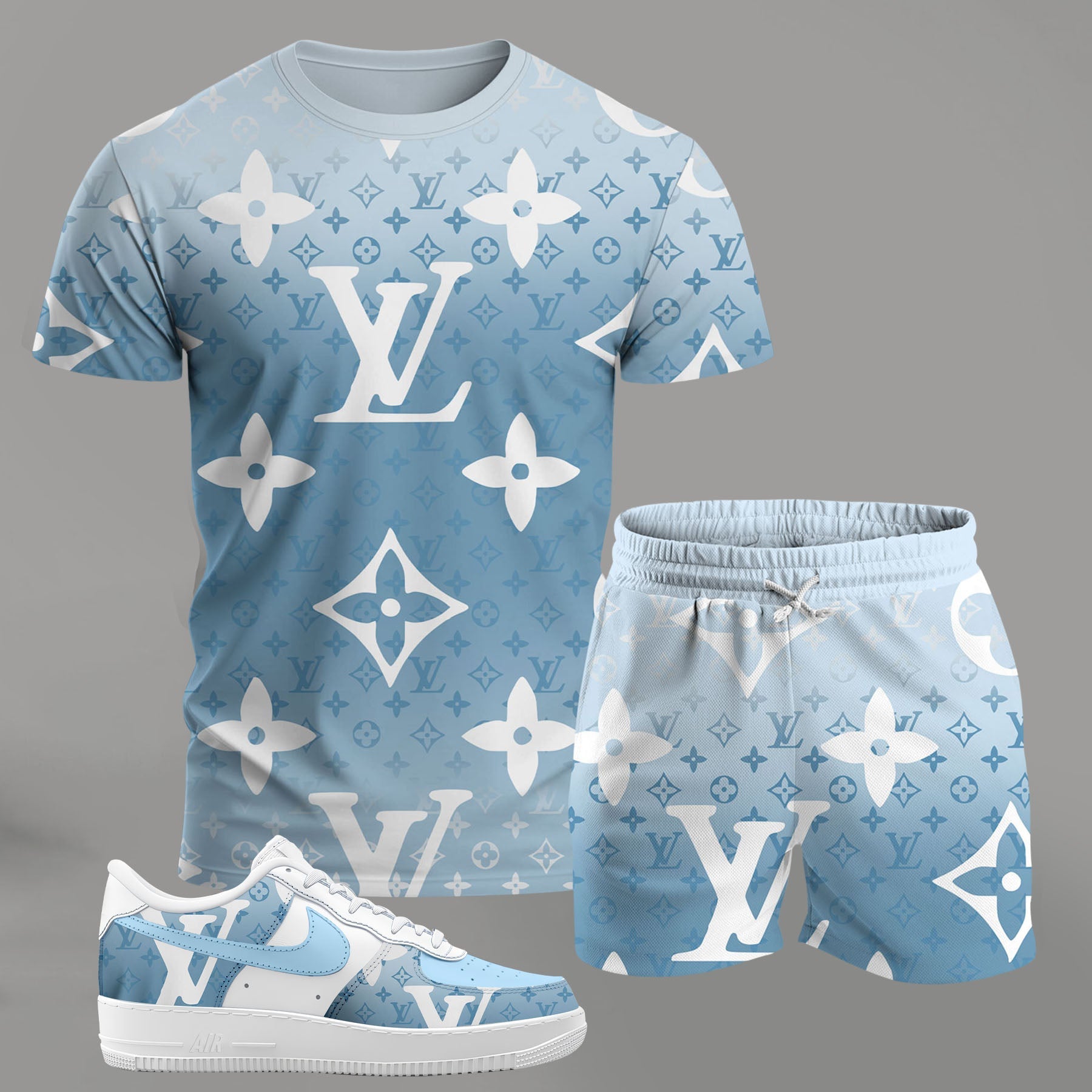 L.v | Premium Tracksuit And Sneaker Combo For Men - Mn290426010