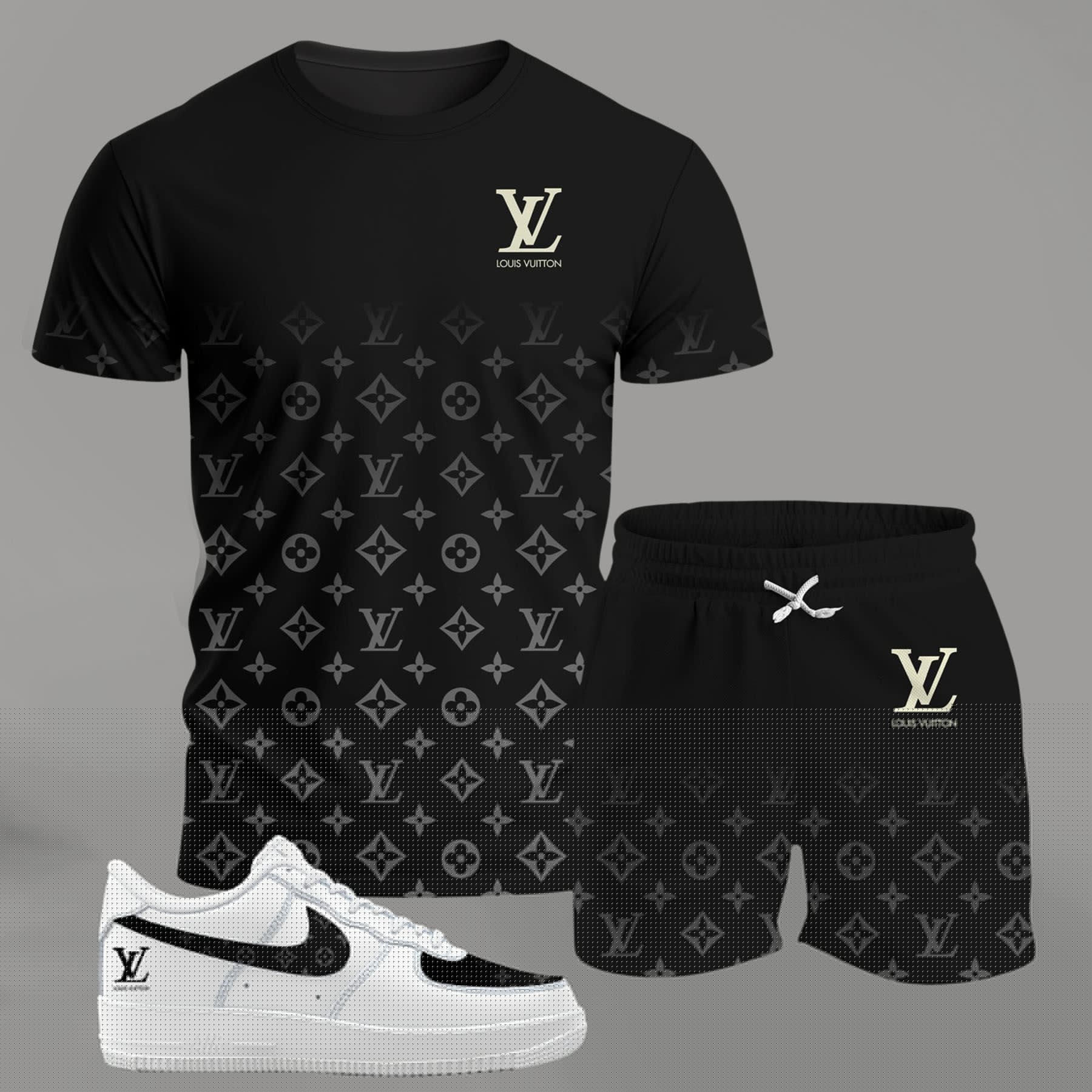 L.v | Premium Tracksuit And Sneaker Combo For Men - Mn290426015
