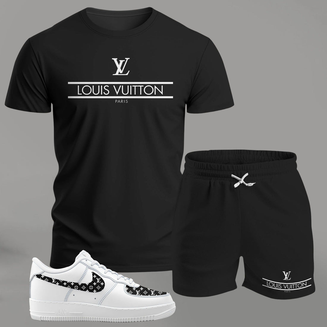L.v | Premium Tracksuit And Sneaker Combo For Men - Mn290426018