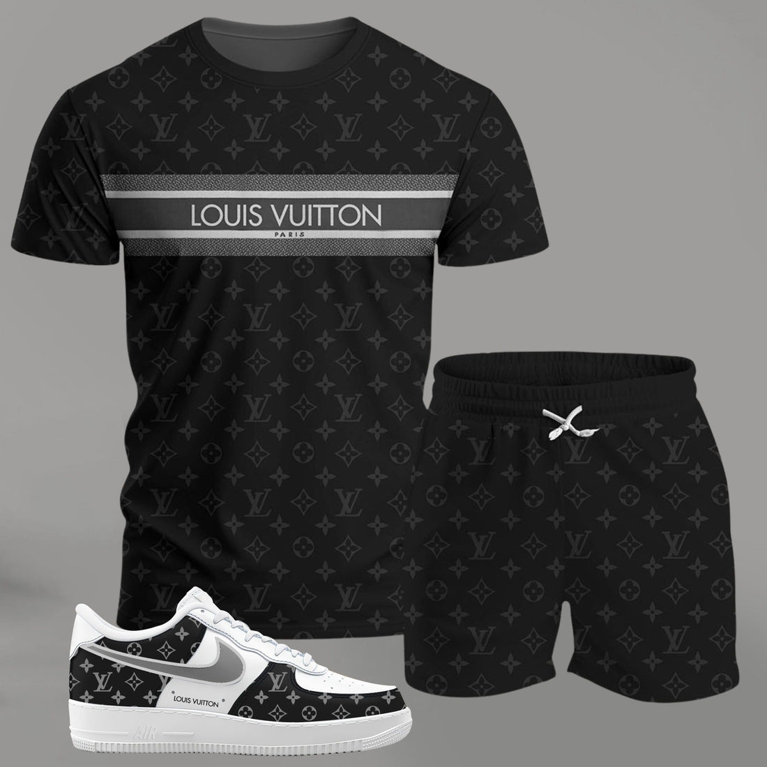L.v | Premium Tracksuit And Sneaker Combo For Men - Mn290426020