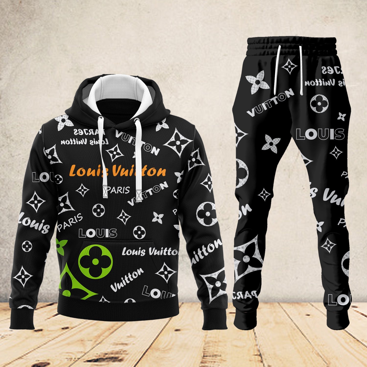 L.v | New Released High Quality Hoodie And Sweatpants Set  Mn-has-062