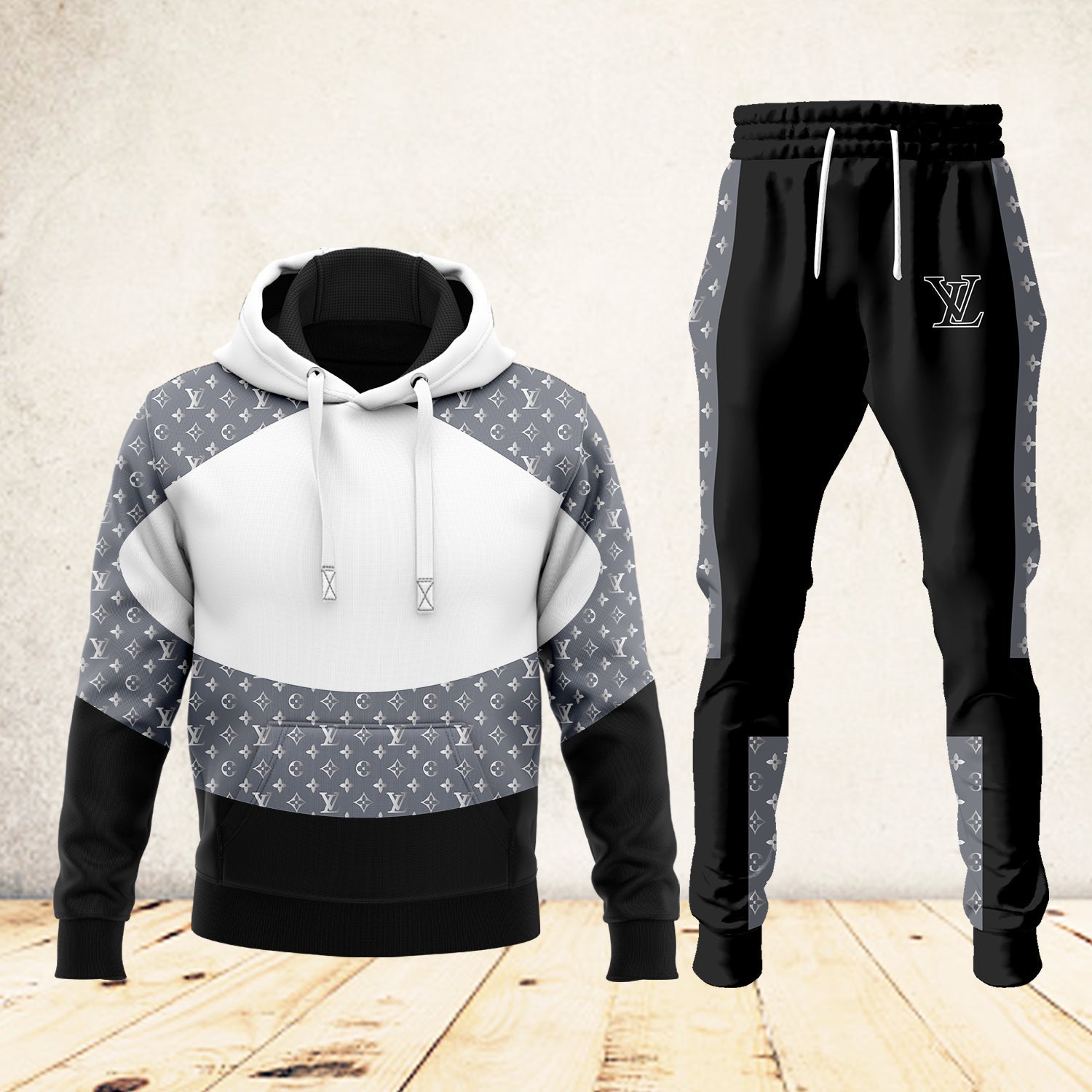 L.v | New Released High Quality Hoodie And Sweatpants Set  Mn-has-068