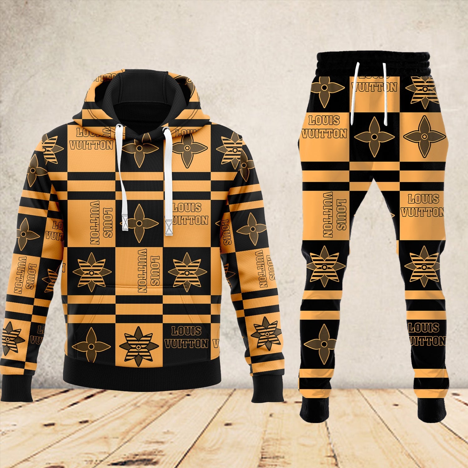 L.v | New Released High Quality Hoodie And Sweatpants Set  Mn-has-074