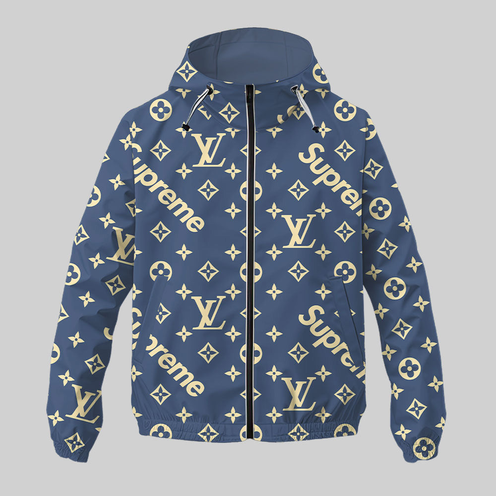 L.v | New Trending Luxury Unisex Windbreaker Jacket Mn-wj-0009