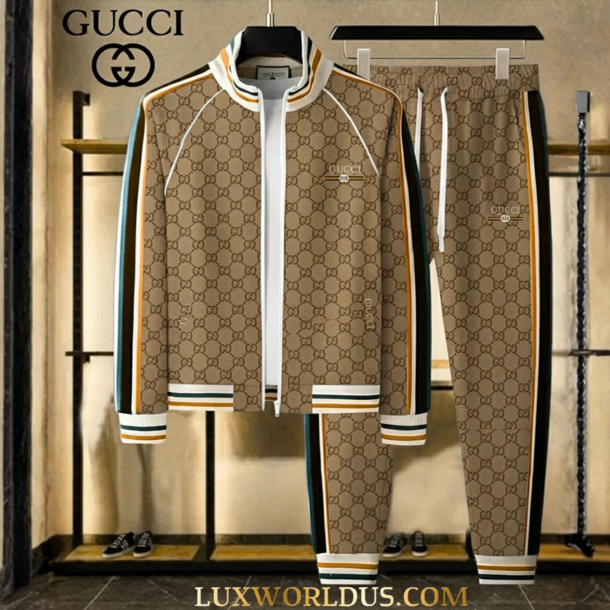 G.c | Premium Stand Collar Jacket & Pants Set Mn-jp-036