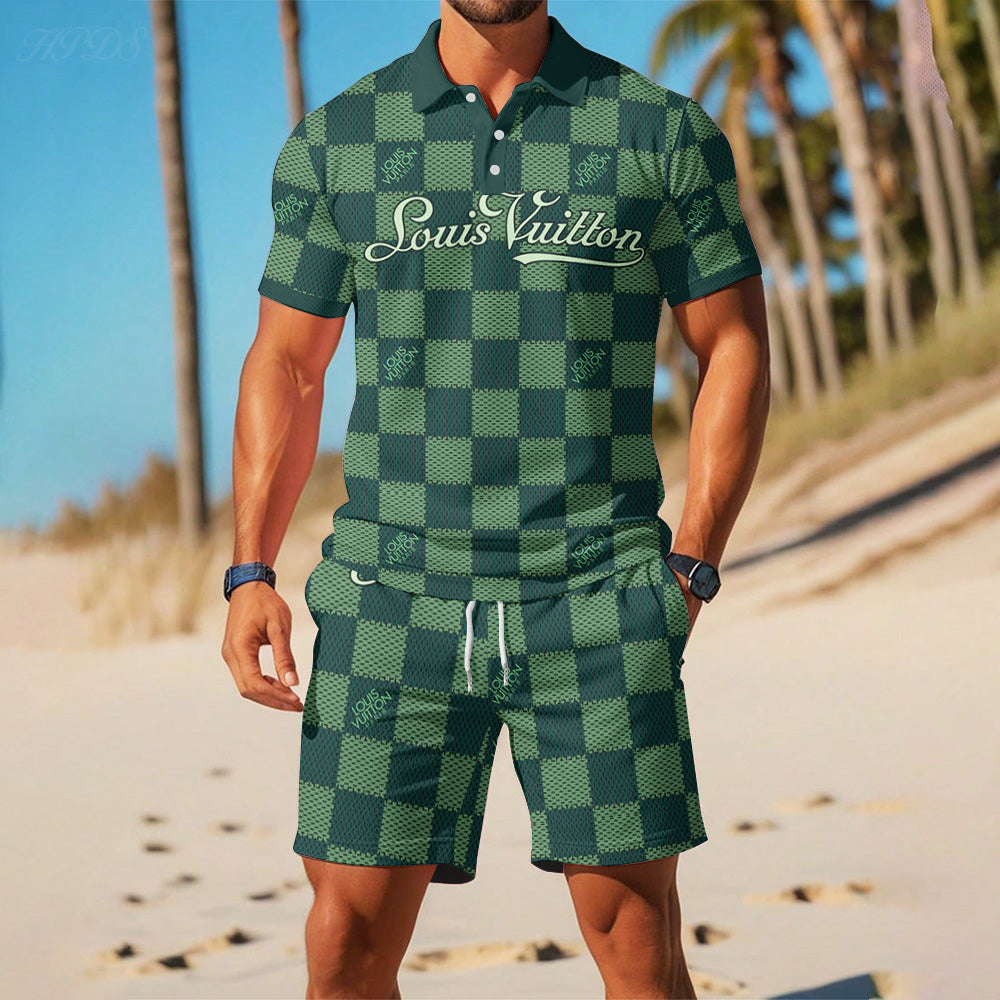 L.v | Combo Luxury Polo + Short Mn-plas-059