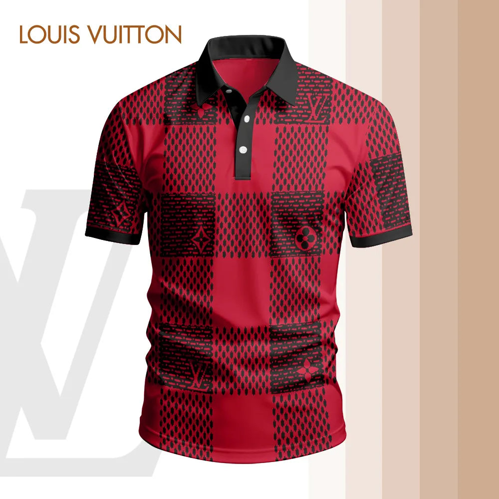 High Quality Printed Men's Polo-shirt-lx-pllv202503