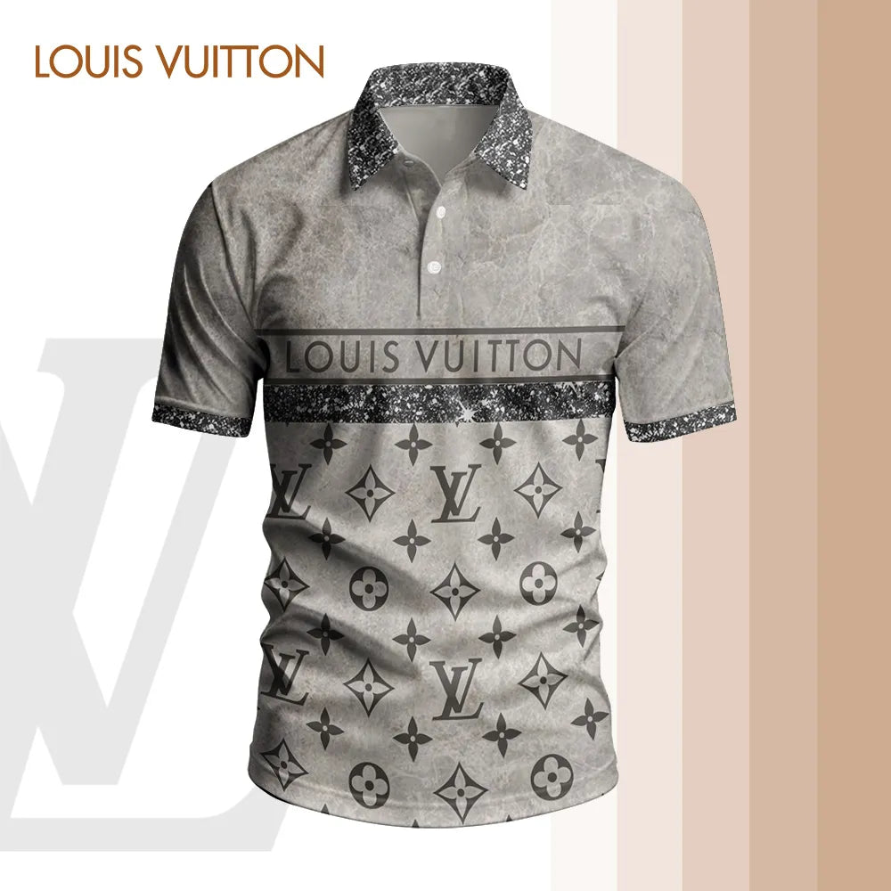 High Quality Printed Men's Polo-shirt-lx-pllv202505