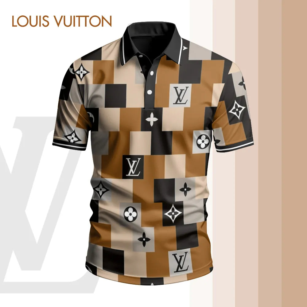 High Quality Printed Men's Polo-shirt-lx-pllv2025059