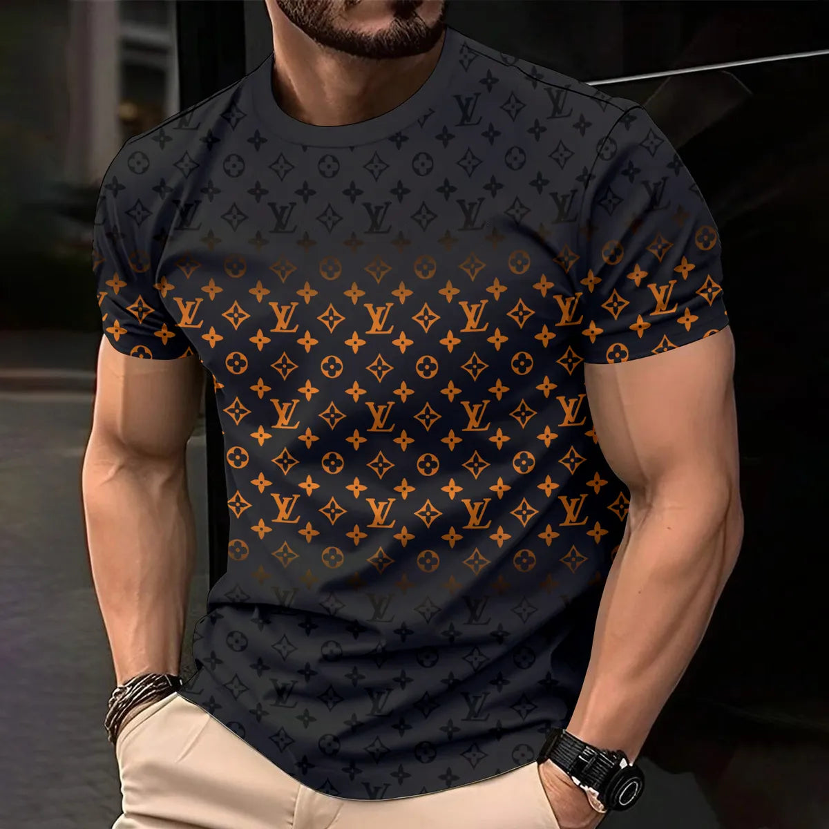 L.v| Men's Premium 3d Printed T-shirt � Limited Edition Mn-ts-049