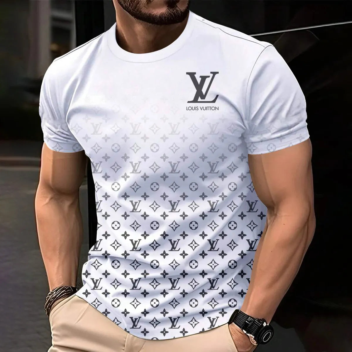 L.v| Men's Premium 3d Printed T-shirt � Limited Edition Mn-ts-057