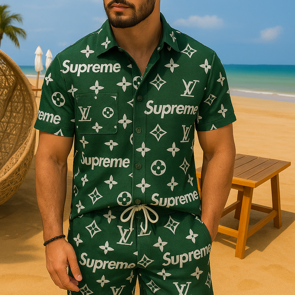 [new] Luxury Hawaii Shirt & Short Summer Hch036
