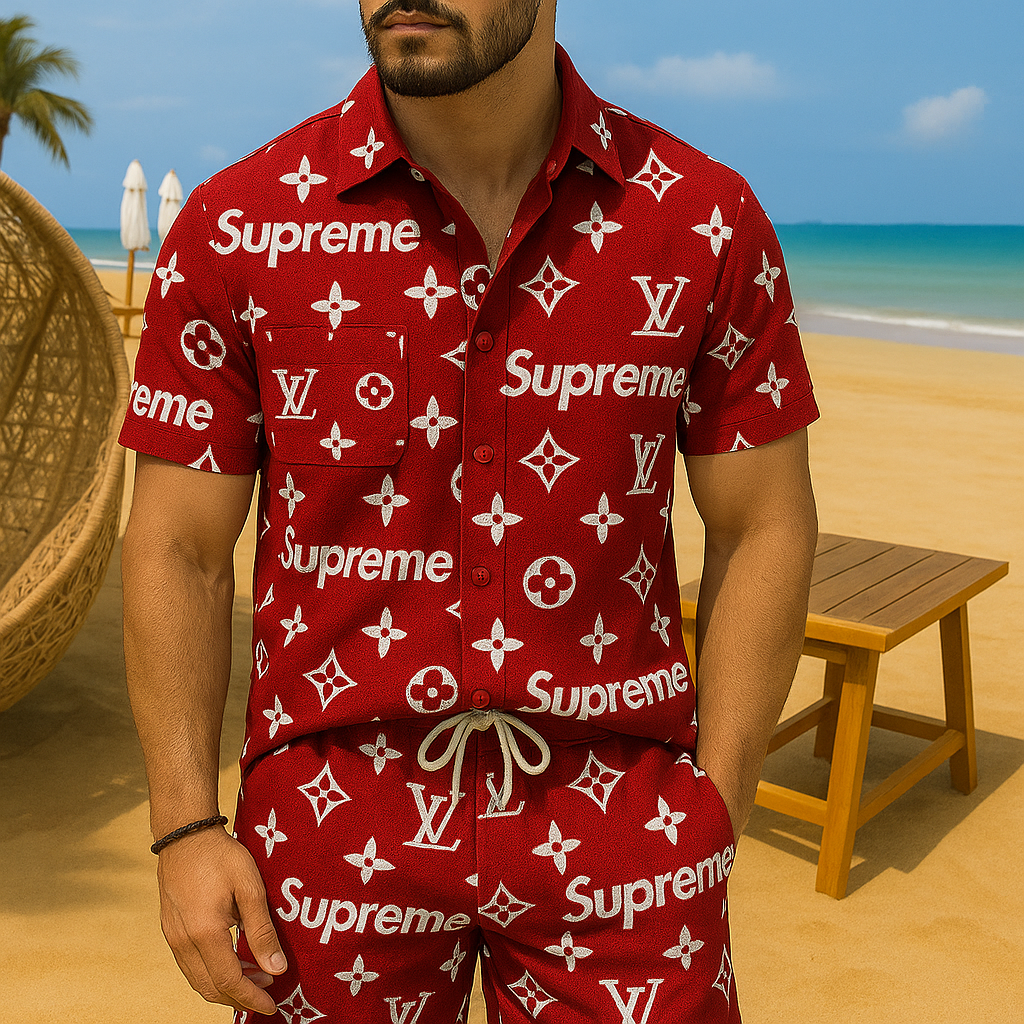 [new] Luxury Hawaii Shirt & Short Summer Hch037