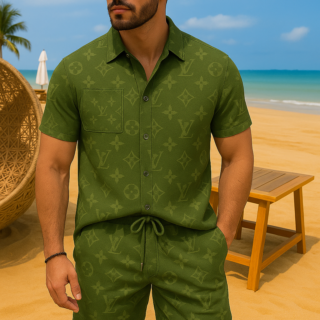 [new] Luxury Hawaii Shirt & Short Summer Hch042