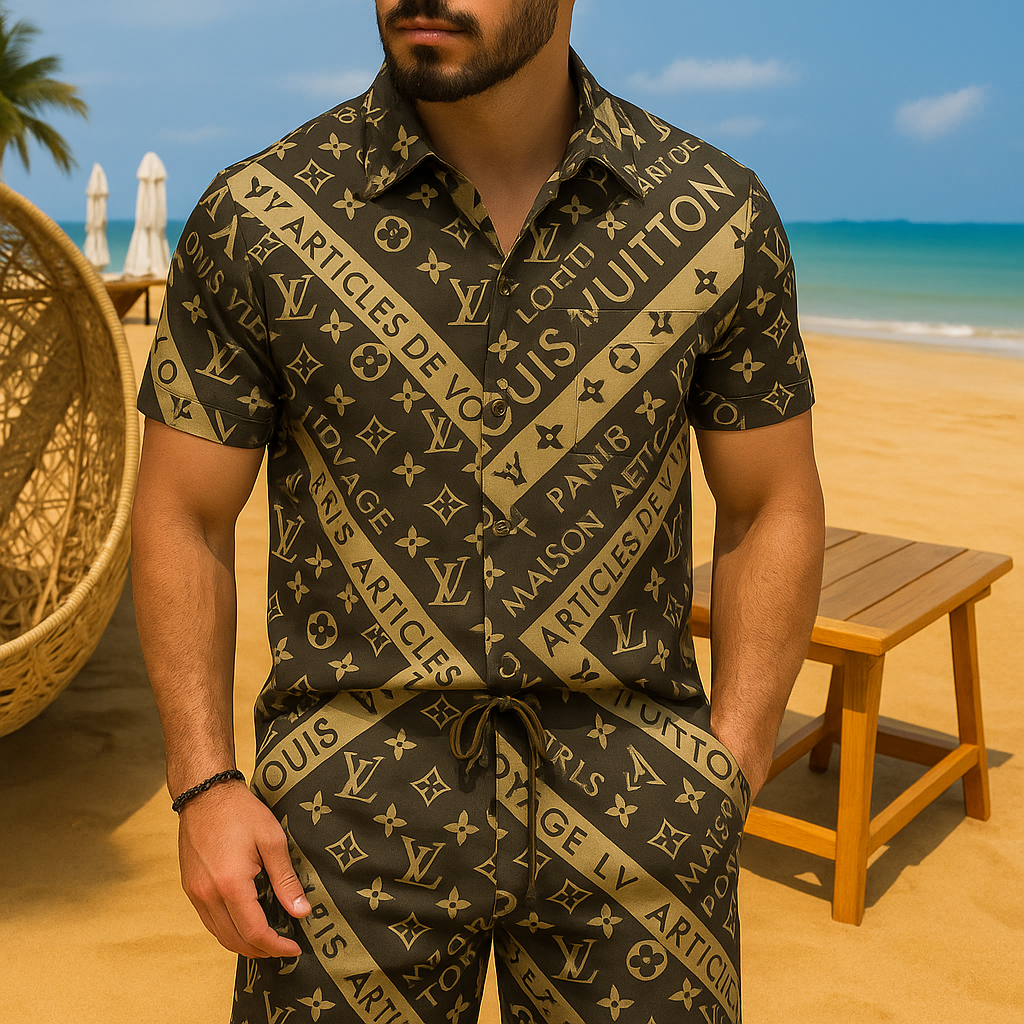 [new] Luxury Hawaii Shirt & Short Summer Hch044